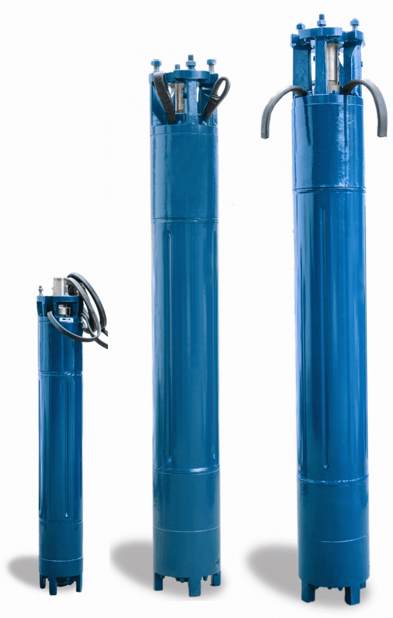 Submersible borehole electromotors